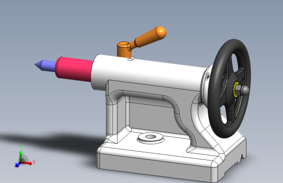 35-车床尾座支撑固定 lathe-tailstock-17 1 SW