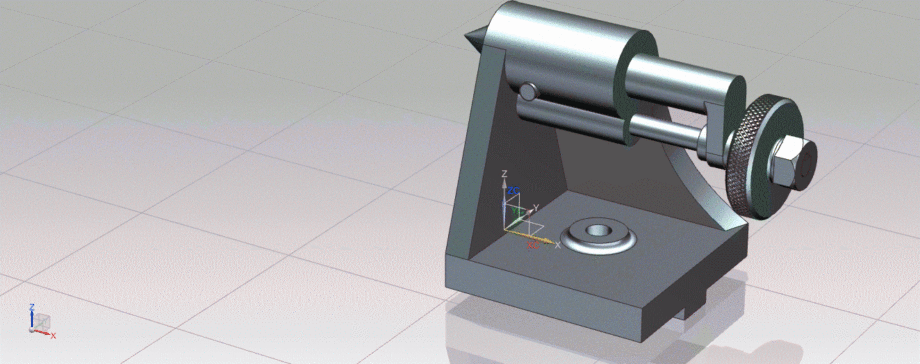 34-车床尾座支撑固定 milling-machine-tail-stock-1 3 STP IGS UG