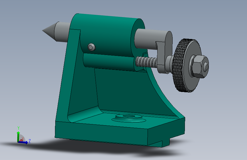28-车床尾座支撑固定 milling-machine-tail-stock-3 3 STP SW