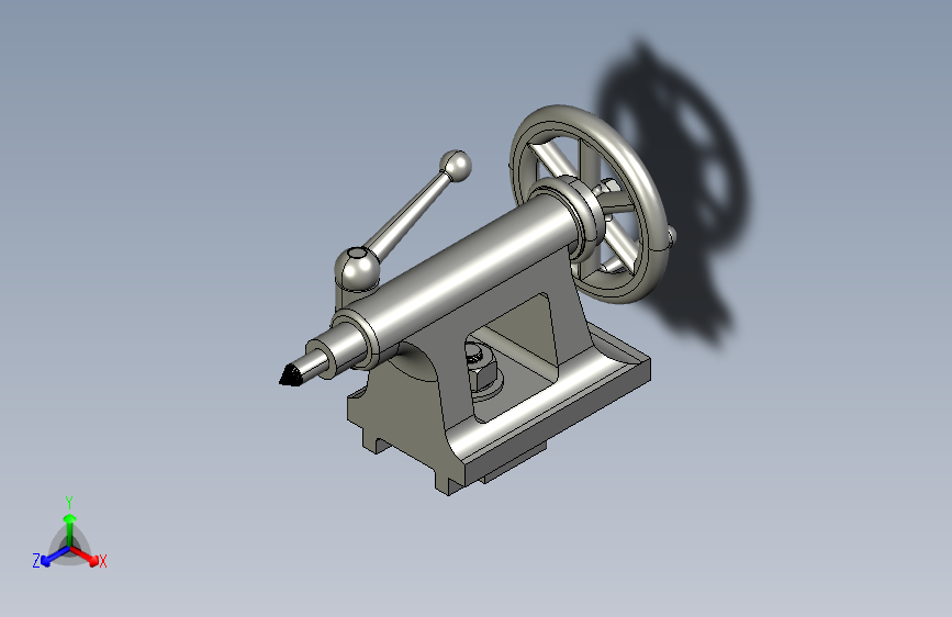 21-车床尾座支撑固定 tailstock-21 3 IGS