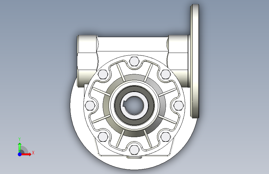 gearbox-mvf63-f-变速箱 正面视图