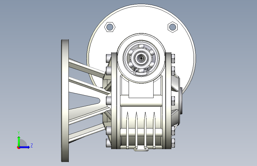gearbox-mvf63-f-变速箱 左侧视图