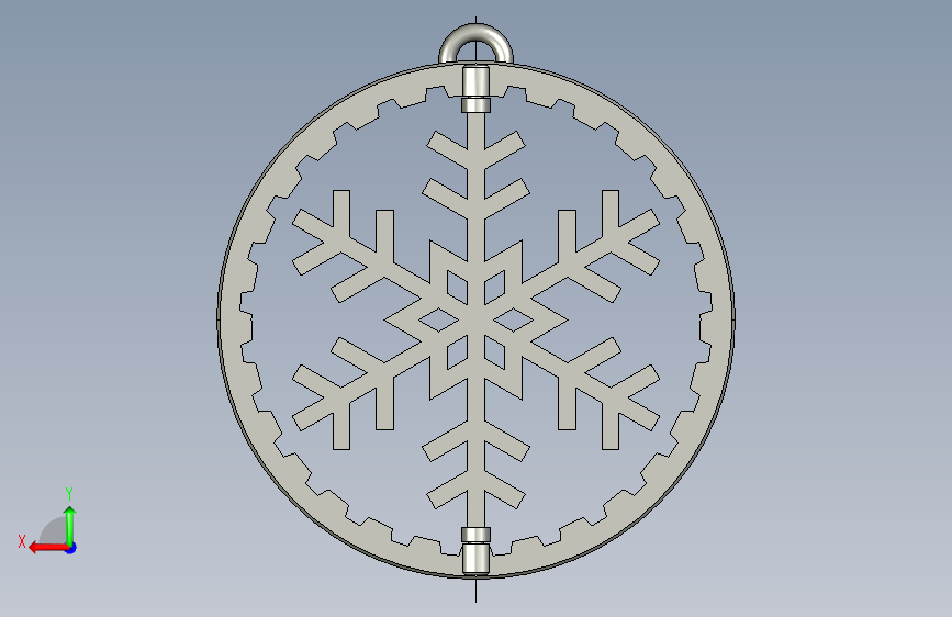 17-雪花 STP IGS STL_STEP_模型图纸下载 – 懒石网