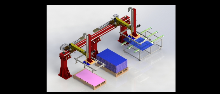 亚克力板上料机械手3D数模图纸 Solidworks设计