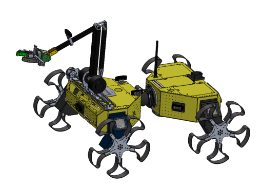 比赛攀爬机械臂小车3D图纸 Solidworks设计