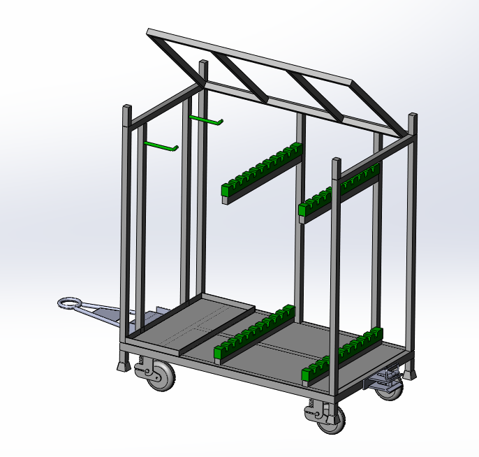 铝合金框周转车