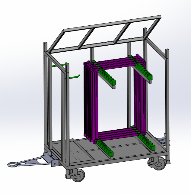 铝合金框周转车