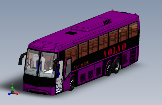 Volvo 六轮大巴