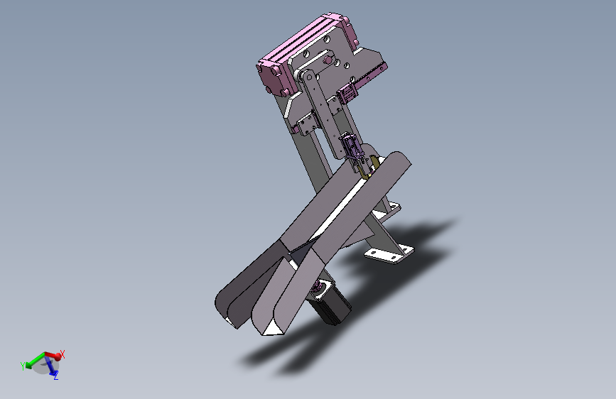 ppu凸轮机械手简易结构3D图纸 Solidworks设计