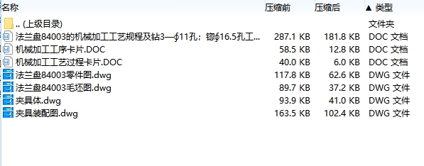 法兰盘84003的钻3—φ11孔;锪φ16.5孔夹具设计及加工工艺装备含4张CAD图