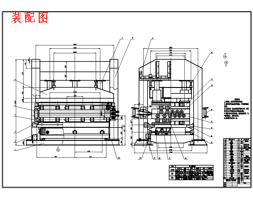 热轧钢板校平机设计含3张CAD图