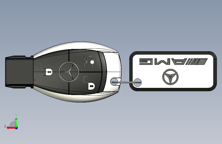 05-奔驰汽车钥匙  CATIA IGS