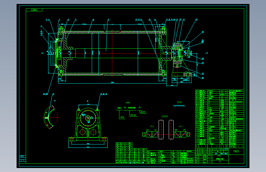 Z1221-φ400×1500起重机卷筒组==1509934=80