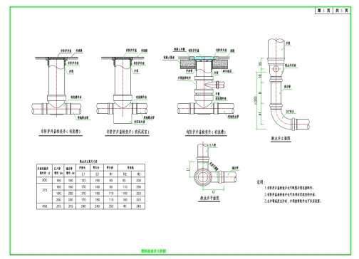 Z2183-塑料检查井管道连接详图CAD图纸==1255992=55