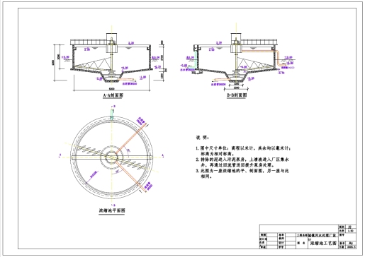 Z2188-污泥浓缩池二维图CAD图纸==949956=50