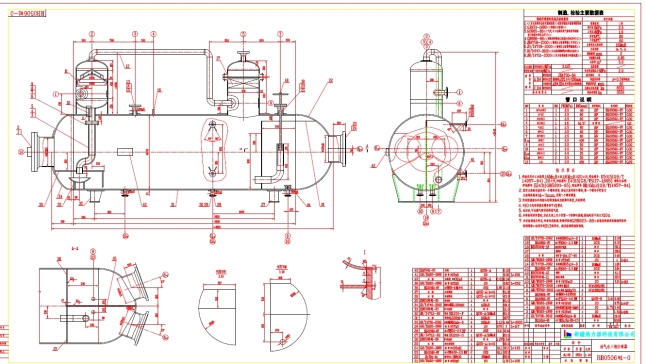Z2198-油气水三相分离器CAD图纸==36117=50