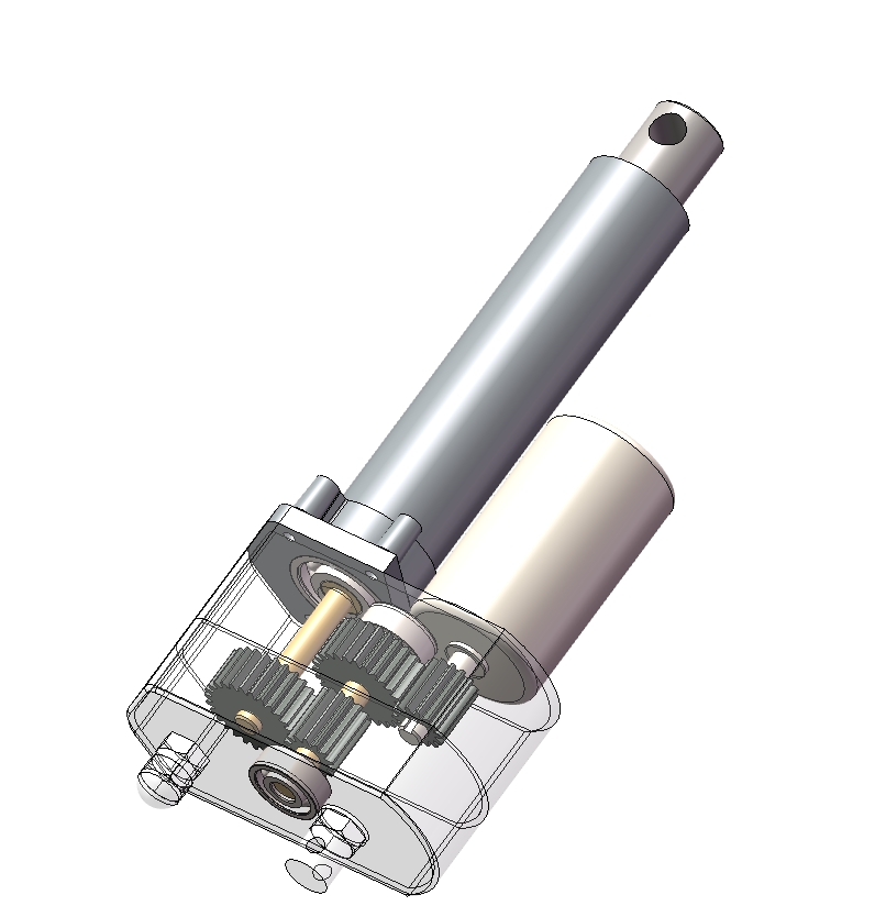 Z1119-100mm行程的电动推杆三维SW2018带参