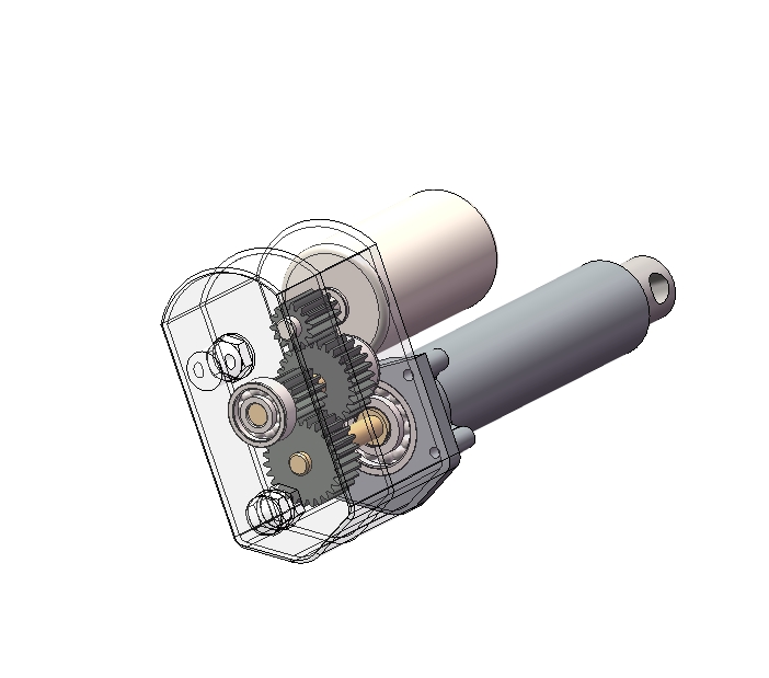 Z1119-100mm行程的电动推杆三维SW2018带参