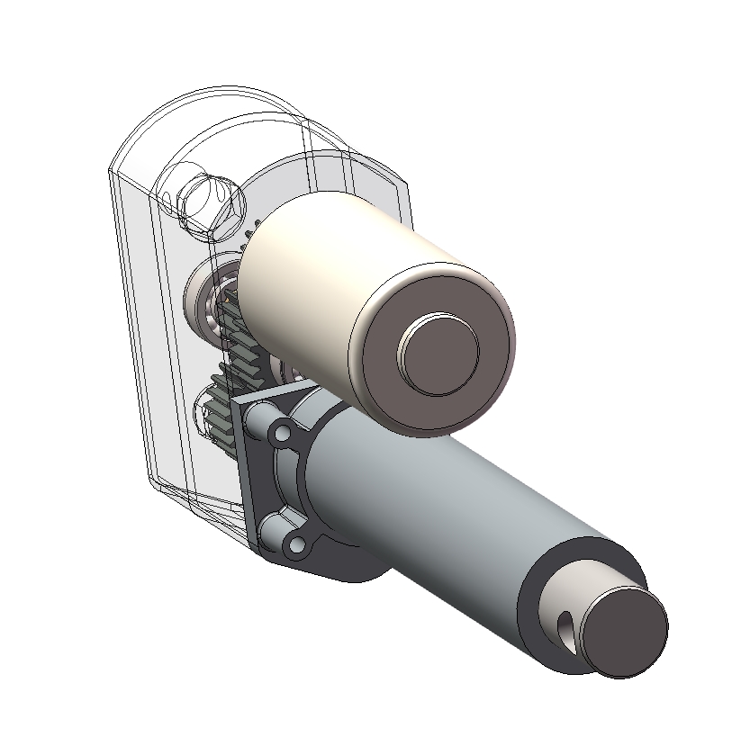 Z1119-100mm行程的电动推杆三维SW2018带参