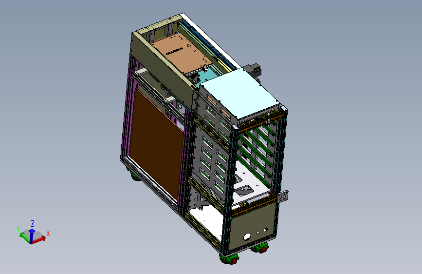Z1394-tray 盘上料机设计三维SW2017带参