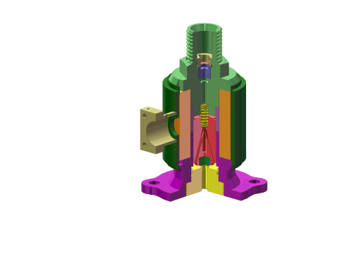 Z1462-电磁阀装配体SolidWorks格式三维SW2013无参