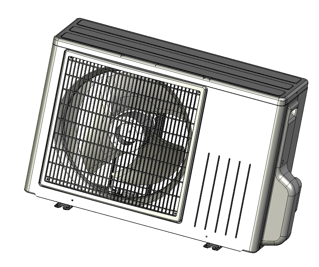 Z1566-空调室外机整机图档三维SW2011无参