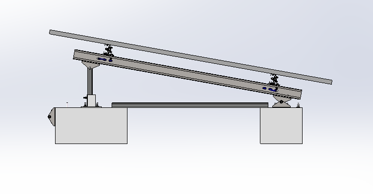 Z1693-屋面支架1X10组件光伏阵列三维SW2018带参