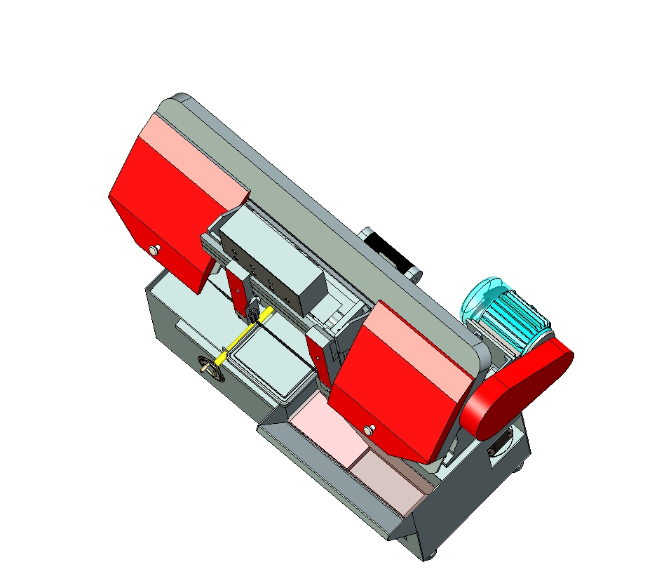 Z1710-小型卧式带锯床三维UG10.0无参