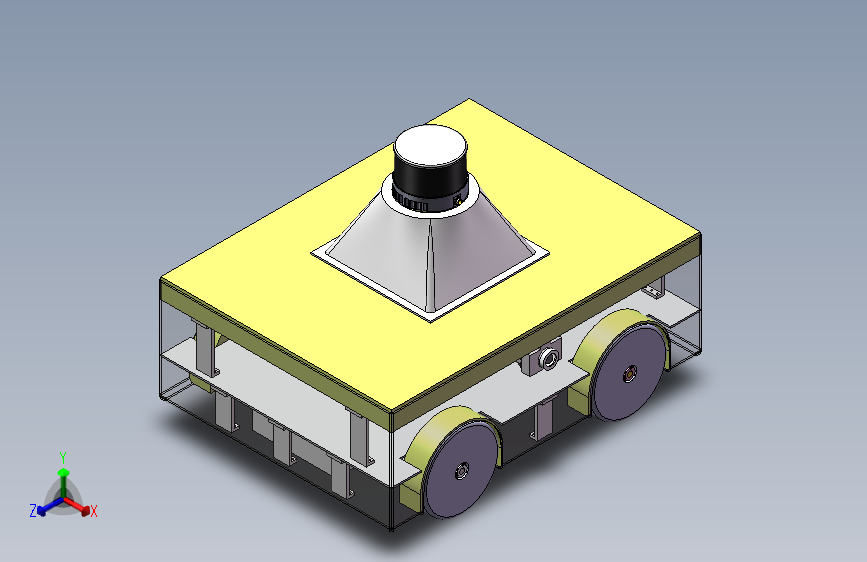 Z1717-巡检机器人3D设计图三维SW2018带参