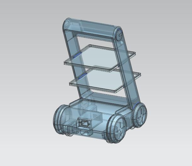 Z1896-送餐机器人3D三维Step无参