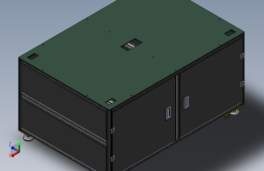 Z1925-铝型材机架三维SW2020带参