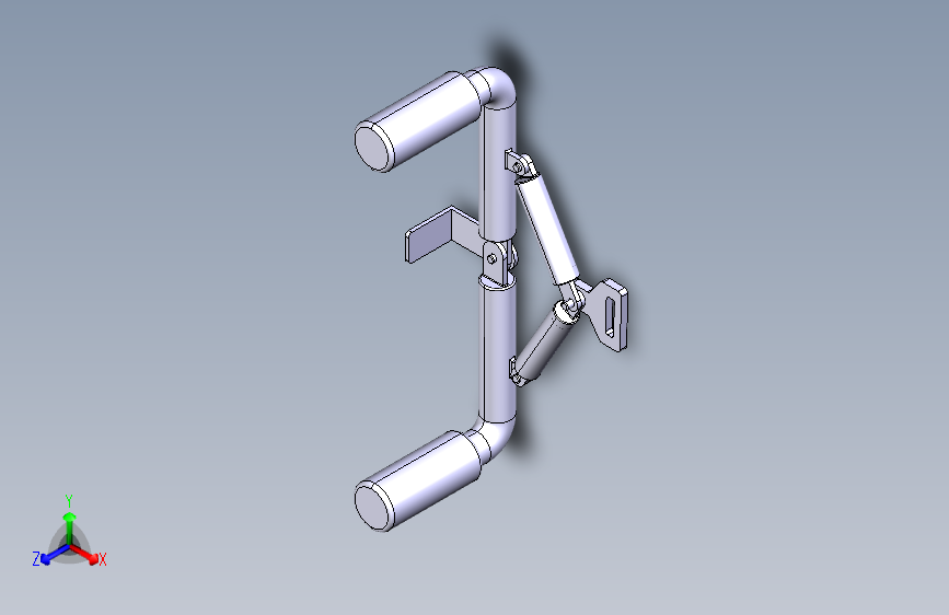 Z1928-拉力把手 CATIA 装配设计三维CatiaV5R20带参