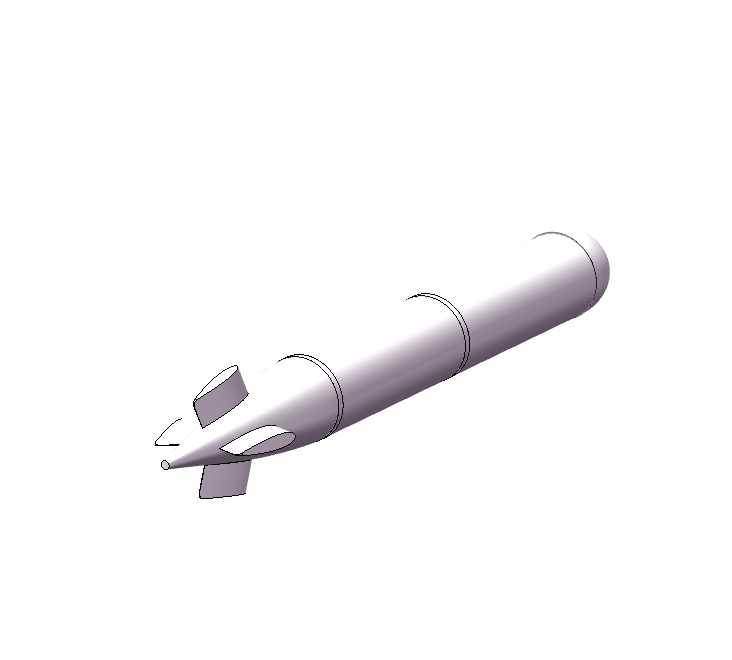Z1990-MK46鱼雷、水下航行器、卡箍、舵三维SW2015带参