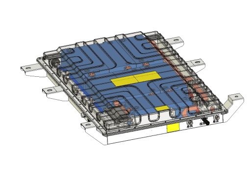 Z2270-电动汽车电池pack 三维Step无参