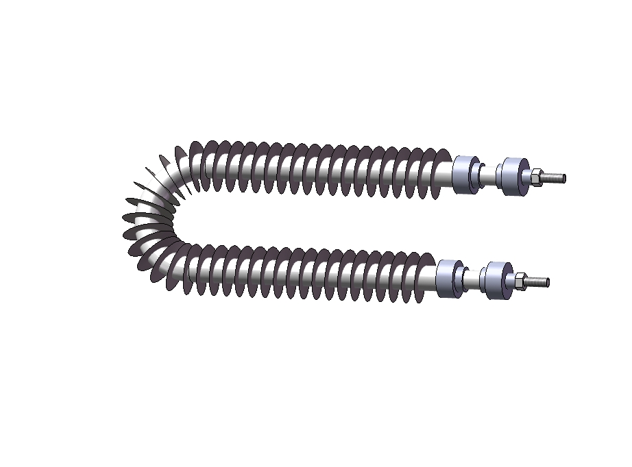 Z2326-空气加热管三维SW2012无参