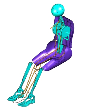 Z2348-汽车行业 3D假人三维Step无参