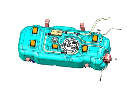 Z2349-汽车油箱模型stp三维Step无参