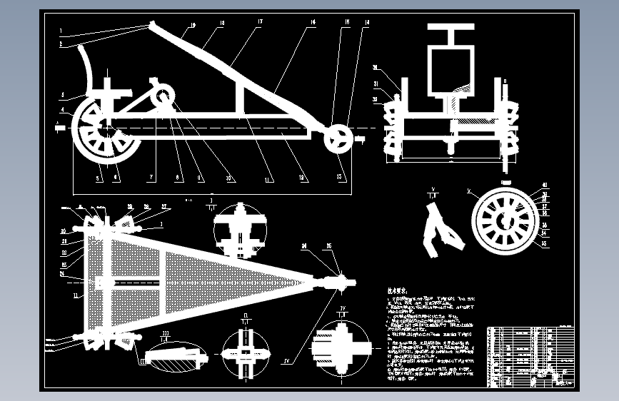 Z1817-水陆两用自行车设计+CAD+说明书==51716=60