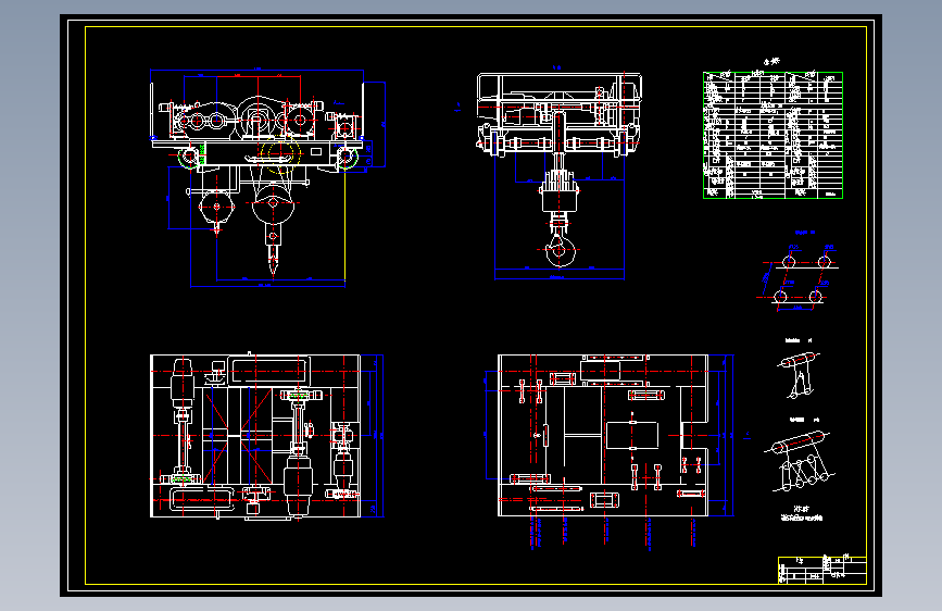 Z1829-20比5双梁桥式起重机+CAD+说明书==50863=65