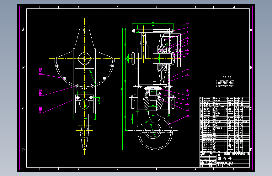X0246-起重钩结构图CAD图纸==661302=10
