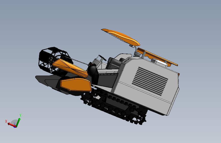 X0611-收割机模型三维SW2013带参==38613=15