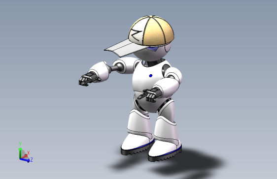 X0404-站立机器人三维SW2011带参==611166=40