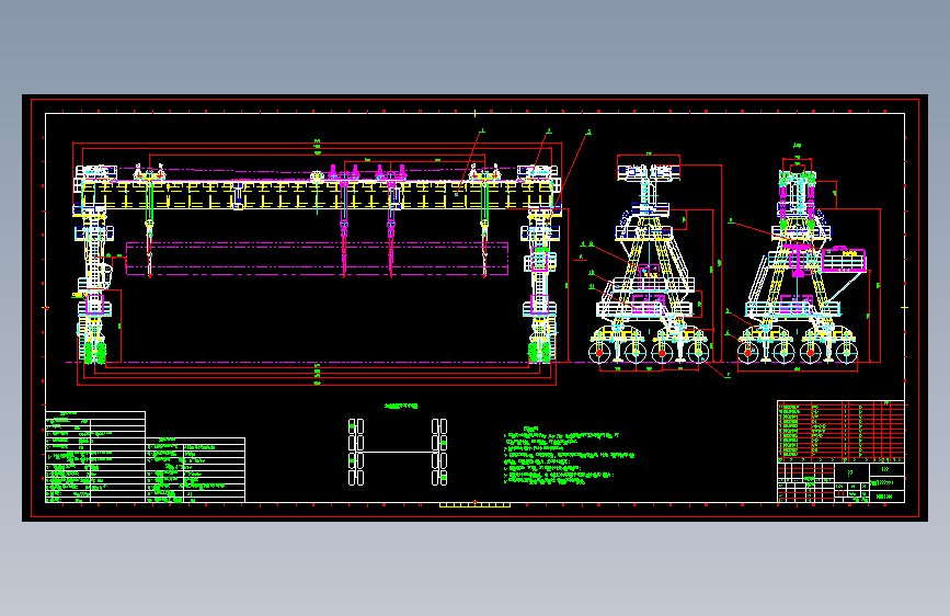 X0740-200T轮胎式提梁机总图==96844=36