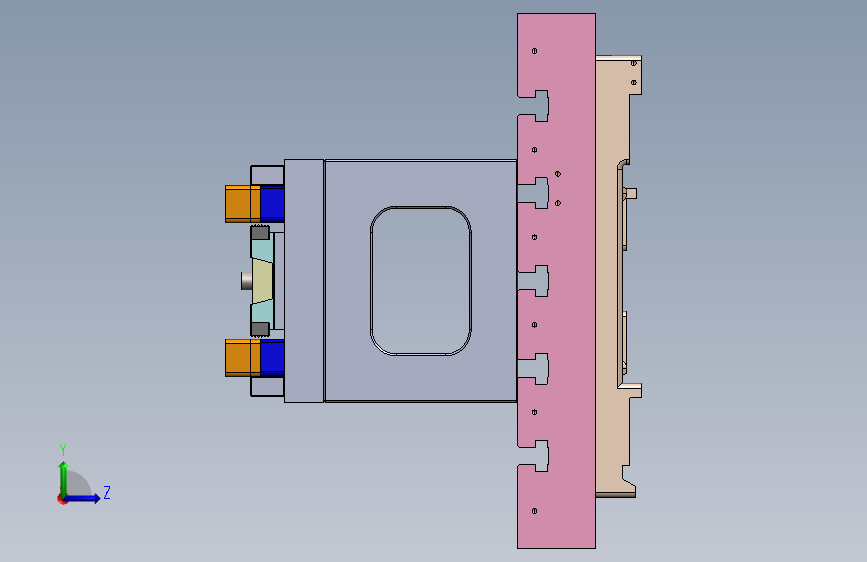 航插件壳体机加工工装-SW