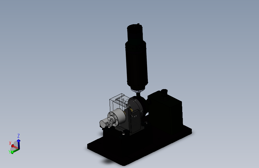 齿轮径向轴向加工带钻孔机床 sw21+cad