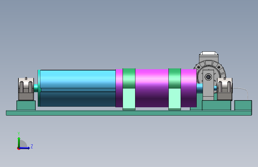 草料翻滚机 sw17+cad