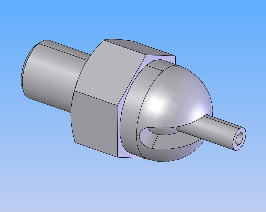 X0455-Norele- 高压喷嘴 LOC-LIN三维SW2018带参+==907029=50