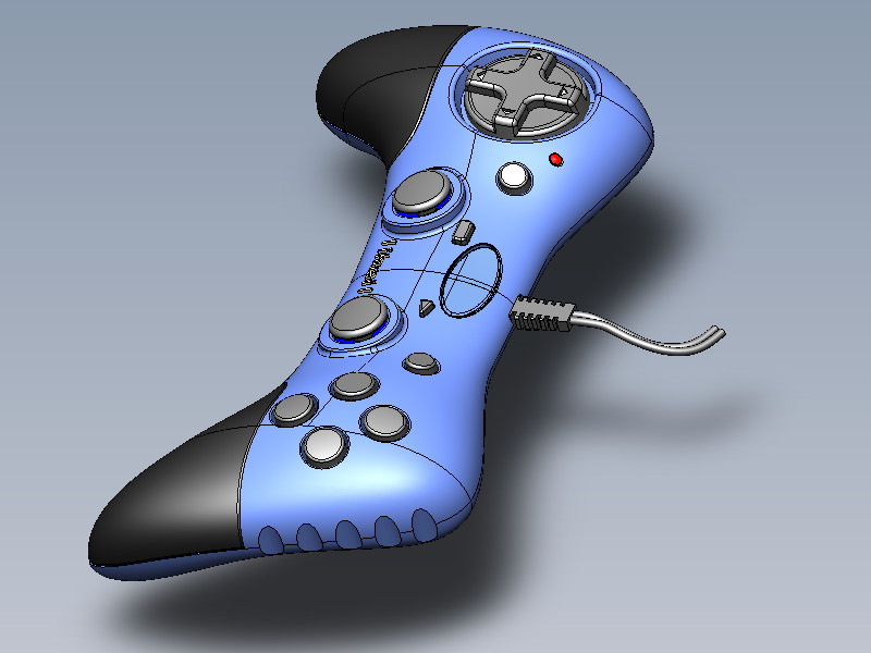 游戏手柄3D模型