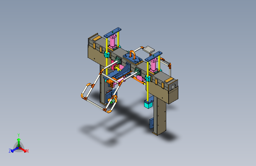 X1248-缸体砂芯可翻转的转运吊具三维Step无参==589317=35
