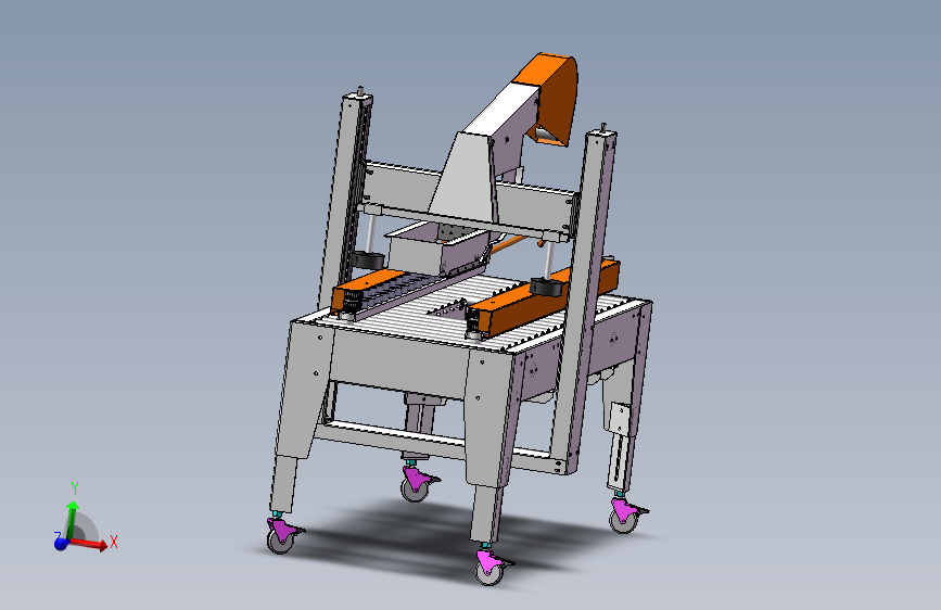 X2142-自动折盖封箱机设计三维SW2015带参==527433=30